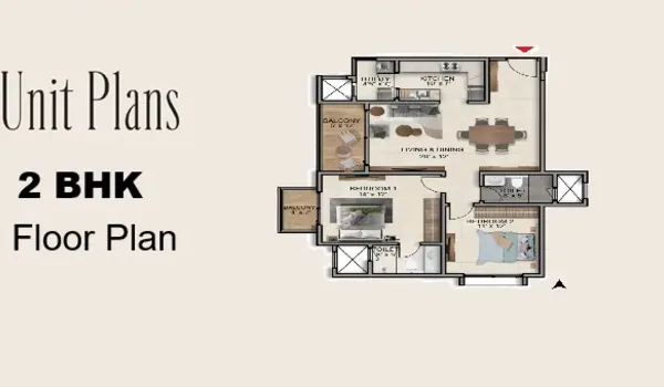 Featured Image of Prestige Falcon City Thane 2 BHK Floor Plan